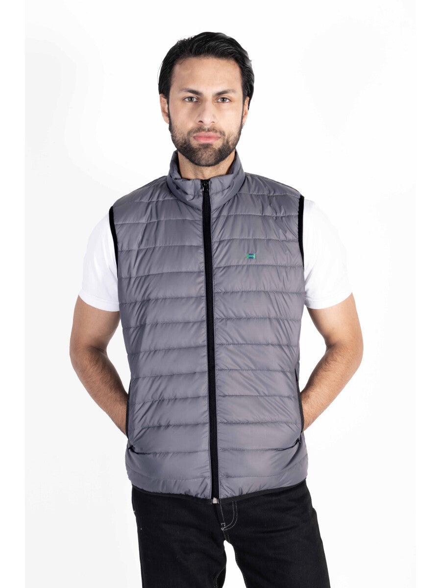 Mens quilted puffer vest best sale