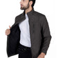 Mole Grey Stand Up Collar Soft Shell Men's Jacket