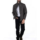 Mole Grey Stand Up Collar Soft Shell Men's Jacket