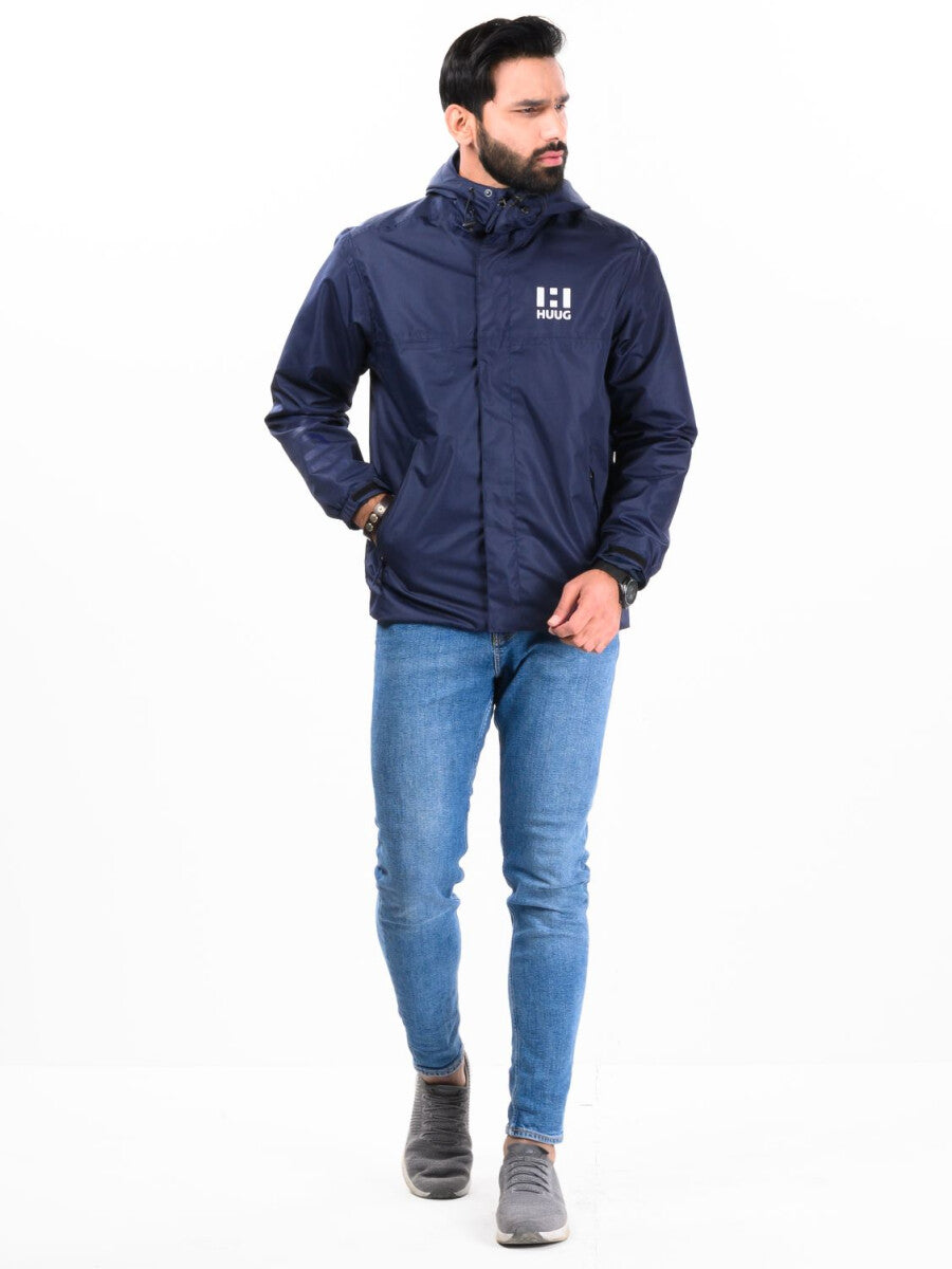 Dark blue windbreaker on sale jacket